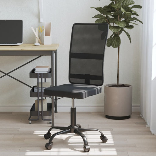 vidaXL Office Chair Black Mesh Fabric