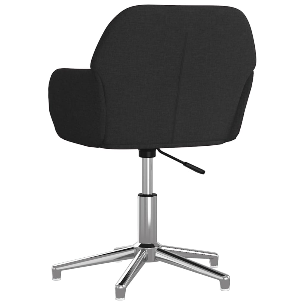 vidaXL Swivel Office Chair Home Office Desk Chair with Wheels and Arms Fabric