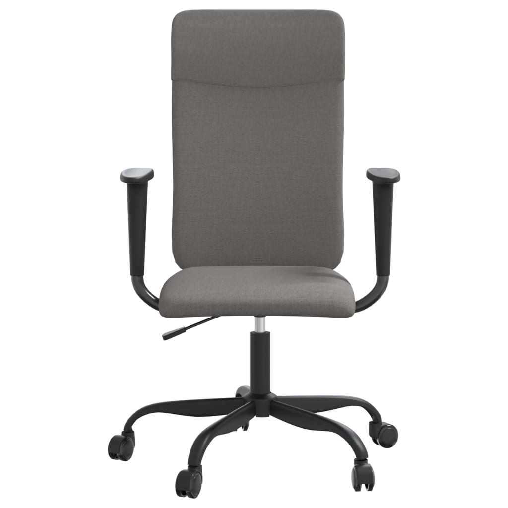 vidaXL Office Chair Rolling Office Computer Desk Chair with Armrest Fabric