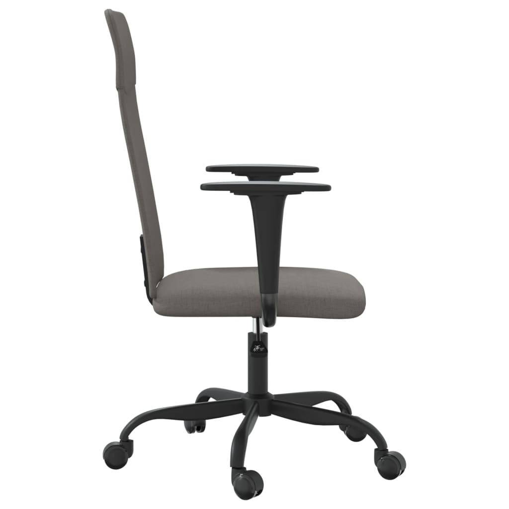 vidaXL Office Chair Rolling Office Computer Desk Chair with Armrest Fabric